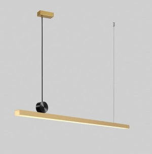 JS-GL-2301 - ANTIQUE BRASS & BLACK METAL & ACRYLIC Office Hanging Light
