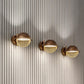 JS-GL-230223-W - Rustic Black & Gold Metal & Acrylic Modern Wall Light