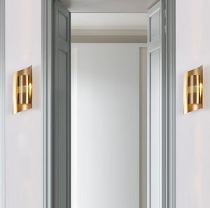 JS-GL-2304-W - Antique Brass Metal Modern Wall Light