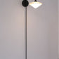 JS-GL-2381-W - Black Metal & Glass Modern Wall Light