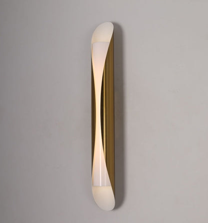 JS-GL-2411 - Antique Brass & White Metal & Acrylic Modern Wall Light
