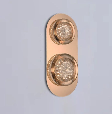 JS-GL-2451-2W - French Gold Metal & Acrylic Modern Wall Light