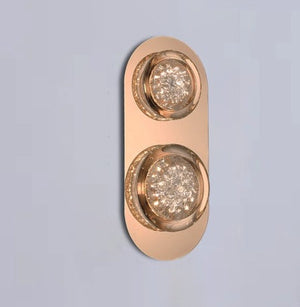 JS-GL-2451-2W - French Gold Metal & Acrylic Modern Wall Light