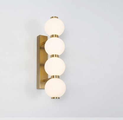 JS-GL-25003-LED - Antique Brass Metal & Acrylic Modern Wall Light