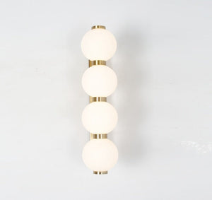 JS-GL-25003-LED - Antique Brass Metal & Acrylic Modern Wall Light