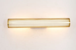 JS-GL-2502-ML - Antique Brass & Black Metal & Acrylic Led Mirror Lights