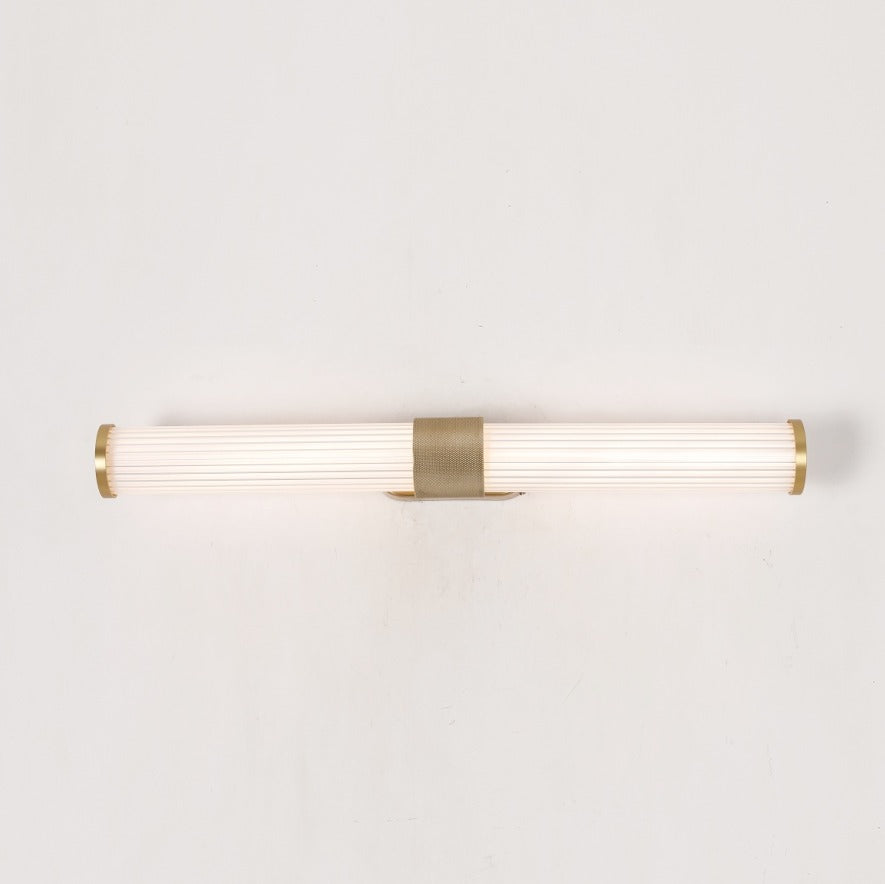 JS-GL-2503-W - Antique Brass Metal & Acrylic Led Mirror Lights