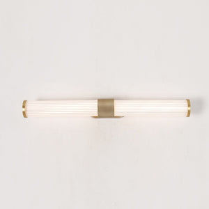 JS-GL-2503-W - Antique Brass Metal & Acrylic Led Mirror Lights