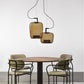 JS-GL-2566-A - Black Metal Glass Hanging Light