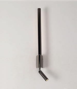 JS-GL-2602-PBK - Gun Black Metal & Acrylic Modern Wall Light