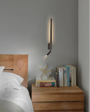 JS-GL-2602-PBK - Gun Black Metal & Acrylic Modern Wall Light