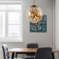 JS-GL-3010-400 - Antique Brass Metal Glass Ball Lights