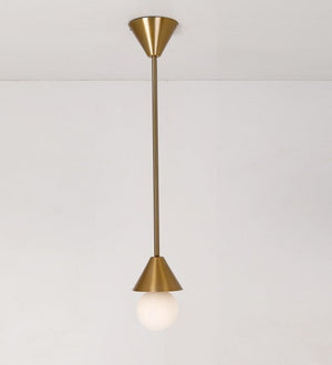JS-GL-33480-1 - Antique Brass Metal Glass Ball Wall Light