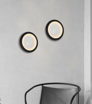 JS-GL-3409-W-BK - BLACK METAL Led Wall Light