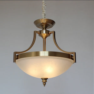 JS-GL-6113/3P - Antique Brass Metal Glass Ball Lights