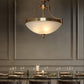 JS-GL-6113/3P - Antique Brass Metal Glass Ball Lights