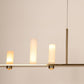 JS-GL-6642SL - Antique Brass Metal & Onyx Marble Hanging Light