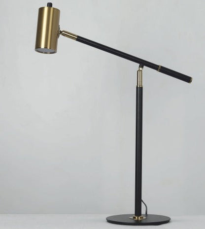 JS-GL-7732-TL - ANTIQUE BRASS & BLACK METAL & ACRYLIC Modern Table Lamp