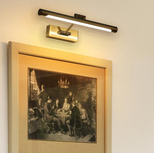 JS-GL-7800-45 - ANTIQUE BRASS METAL & ACRYLIC Led Picture Lights