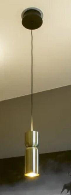 JS-GL-8055-1A,B,C,D,E - Antique Brass & Black Metal & Acrylic Modern Hanging Light