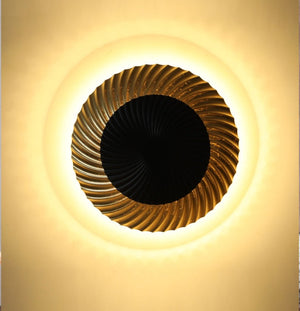 JS-GL-8214-250 - Black & Gold Metal Modern Wall Light
