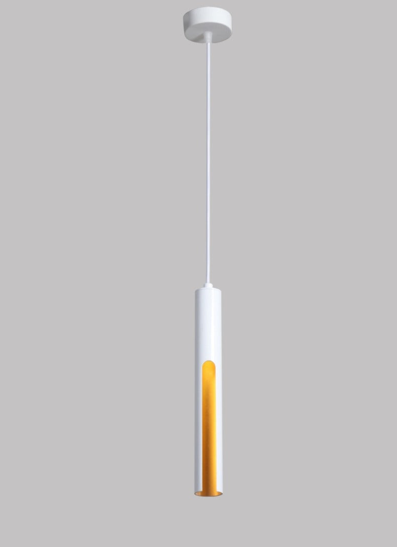 JS-GL-8806-1 - White & Gold Metal Led Hanging Light
