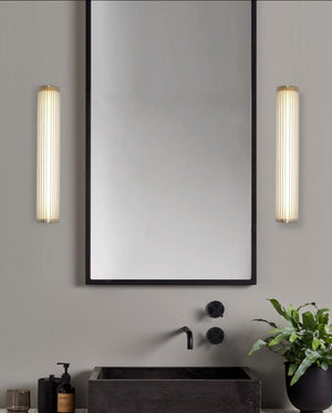 JS-GL-8828-350 - Antique Brass Metal & Acrylic Led Mirror Lights