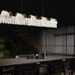 JS-GL-88387B-10 - French Gold Metal & Acrylic Led Chandelier
