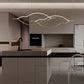JS-GL-90069 - Antique Brass Metal & Silicone Led Hanging Light