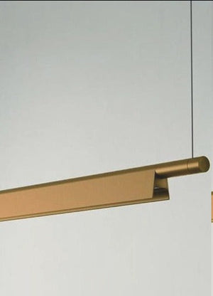 JS-GL-D6208 - ANTIQUE BRASS METAL & ACRYLIC Led Stick Hanging Light