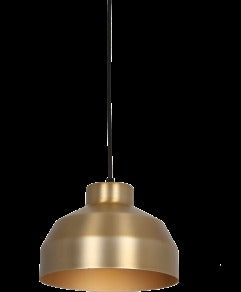 JS-GL-FY046-AB - BRUSHED BRASS & GOLD Metal Hanging Light