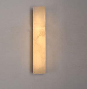 JS-GL-MB-B - Antique Brass Metal & Onyx Marble Wall Light