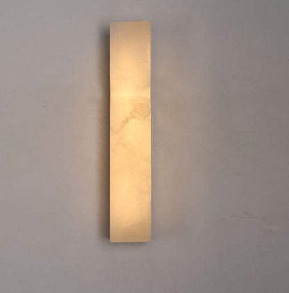 JS-GL-MB-B - Antique Brass Metal & Onyx Marble Wall Light