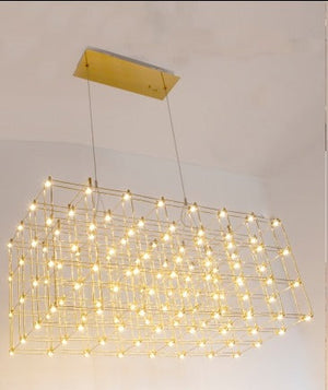 JS-GL-MD1606-LGD - GOLD METAL Cluster Hanging Light