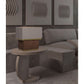 JS-GL-0021 BR - Texture Brown & Texture Beige & Gold Metal Modern Table Lamp