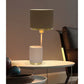 JS-GL-0046-T GR - Texture Green & Beige & Gold Metal Modern Table Lamp
