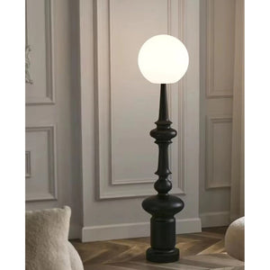 JS-GL-023-F - Black Metal & Resin & Acrylic Modern Floor Lamp