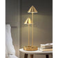 JS-GL-1126T - Antique Brass Metal & Acrylic Modern Table Lamp
