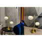 JS-GL-1130-TL - Antique Brass Metal & Glass Modern Table Lamp