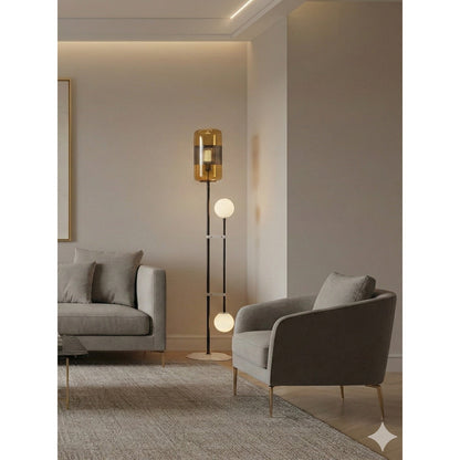 2448-AMB 2XG9 + 1XE27 Floor Lamp