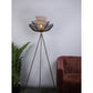 JS-GL-26073-F - Antique Brass & Black & Gold Metal Modern Floor Lamp
