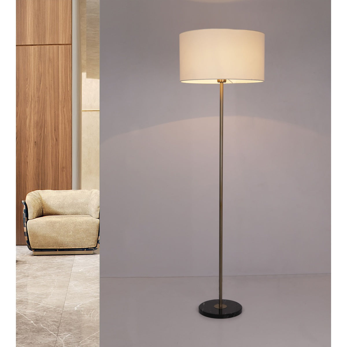 3150-BK 1XE27 Floor Lamp