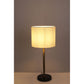 JS-GL-3160-BK - Antique Brass Metal Marble Table Lamp