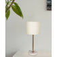 JS-GL-3160-WH - Antique Brass Metal Marble Table Lamp