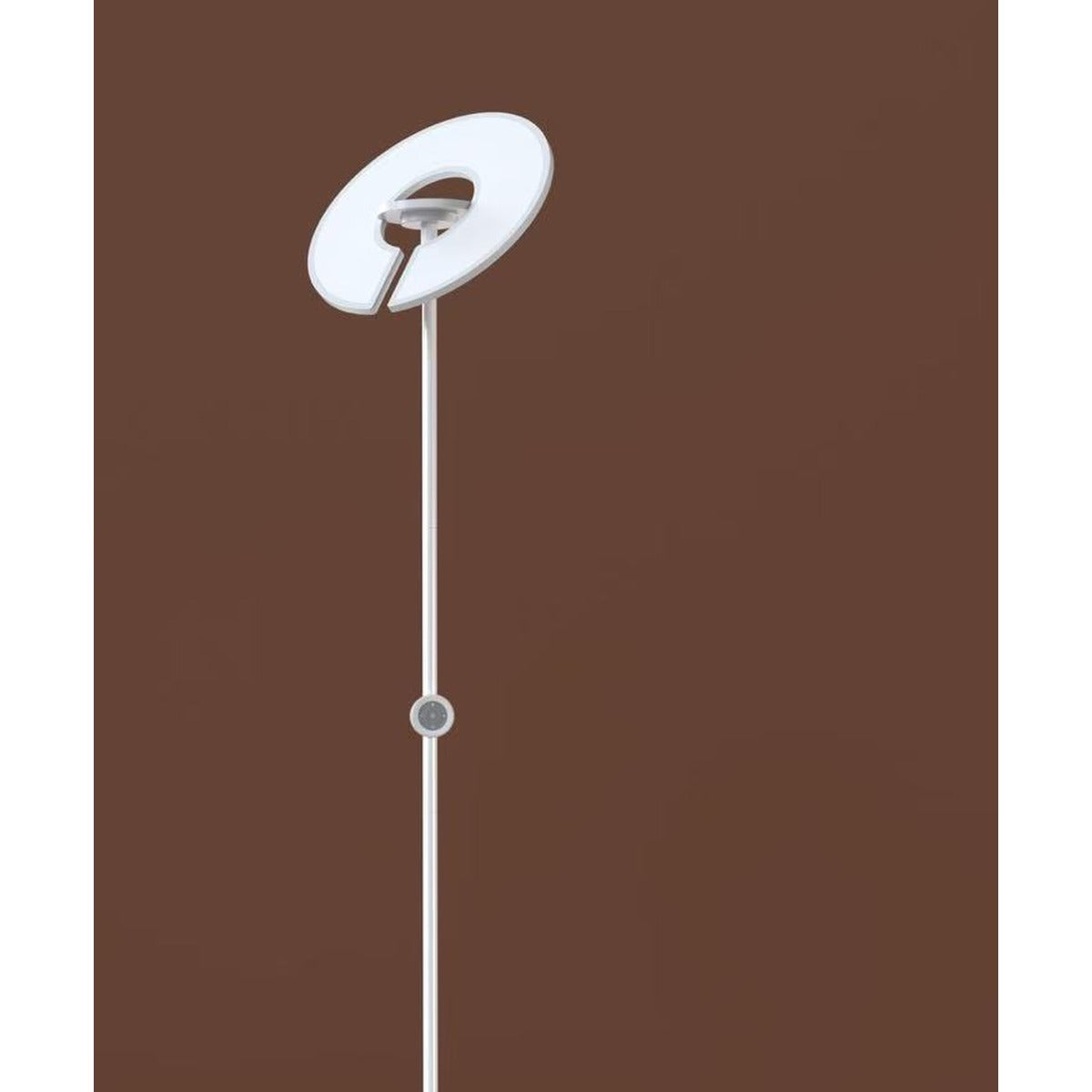 JS-GL-400CR-WH - White Metal & Acrylic Modern Floor Lamp