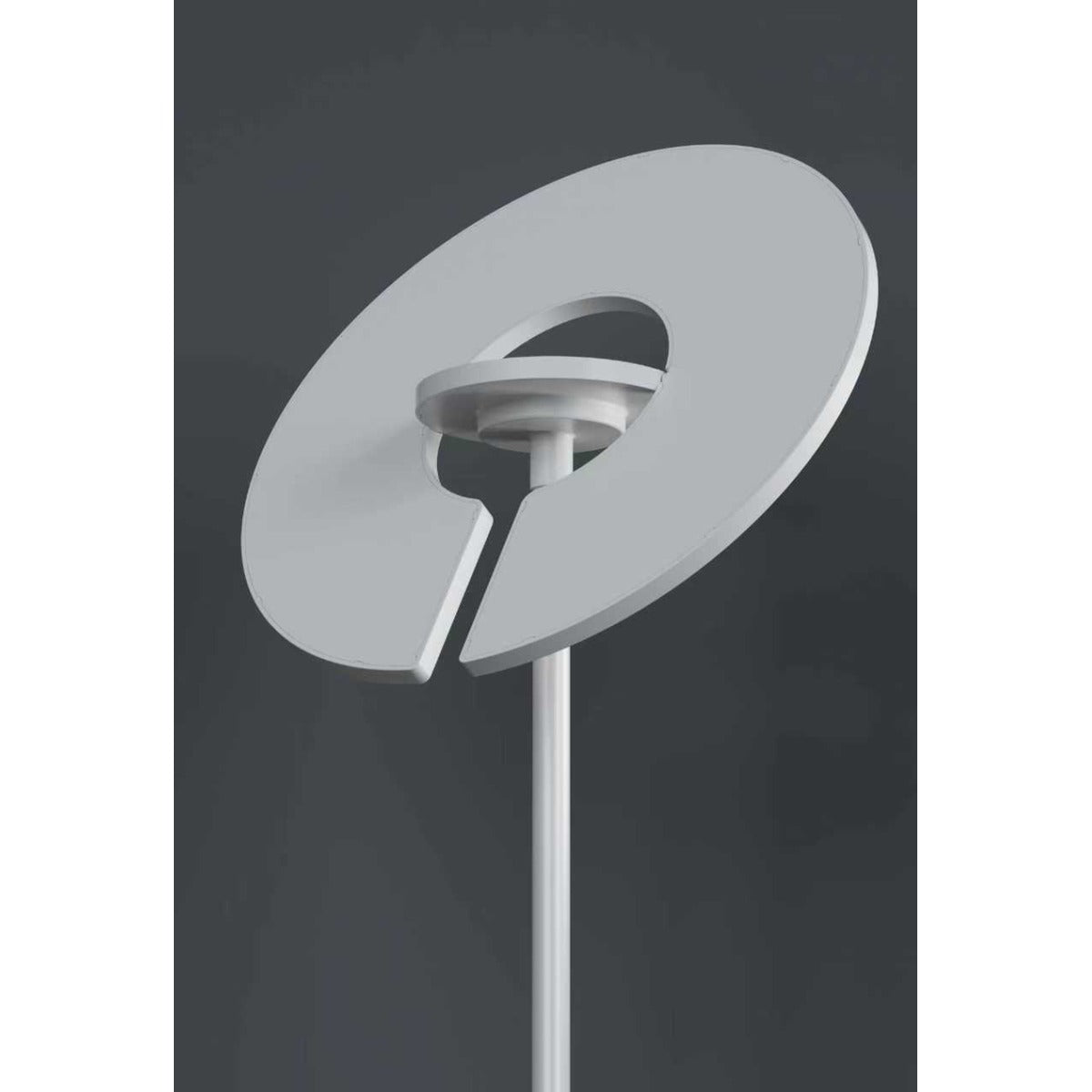JS-GL-400CR-WH - White Metal & Acrylic Modern Floor Lamp