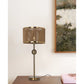 JS-GL-4031-TL - Antique Brass Metal & Threads Modern Table Lamp