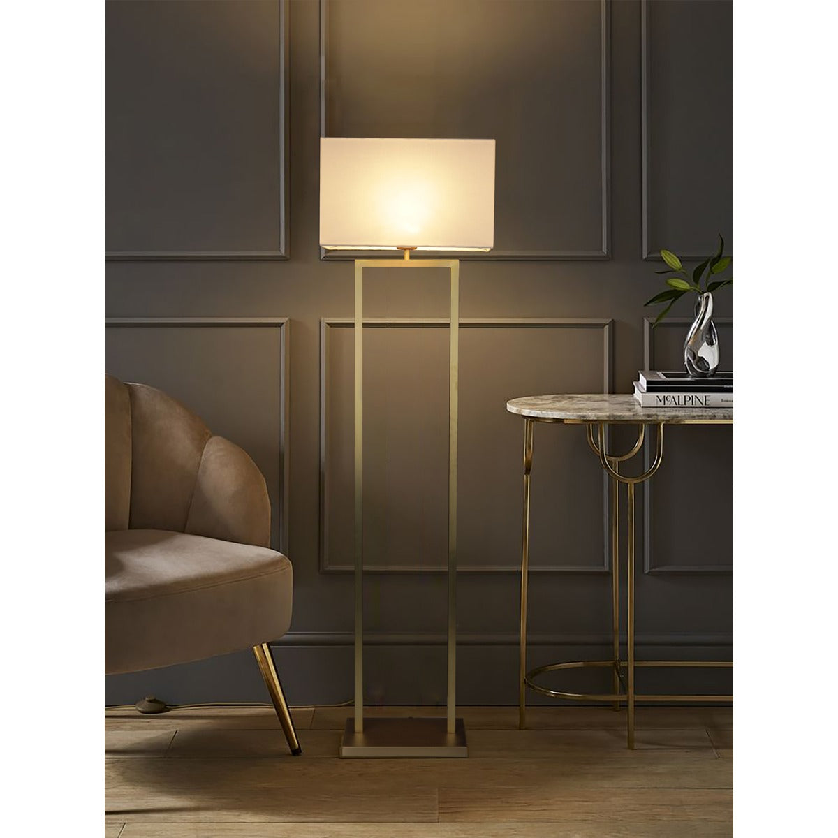 5520-AB-F 1XE27 Floor Lamp
