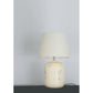 JS-GL-6640-1 - Ceramic Metal & Fabric Shade Modern Table Lamp