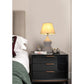 JS-GL-6650-1 - Ceramic Metal & Fabric Shade Modern Table Lamp